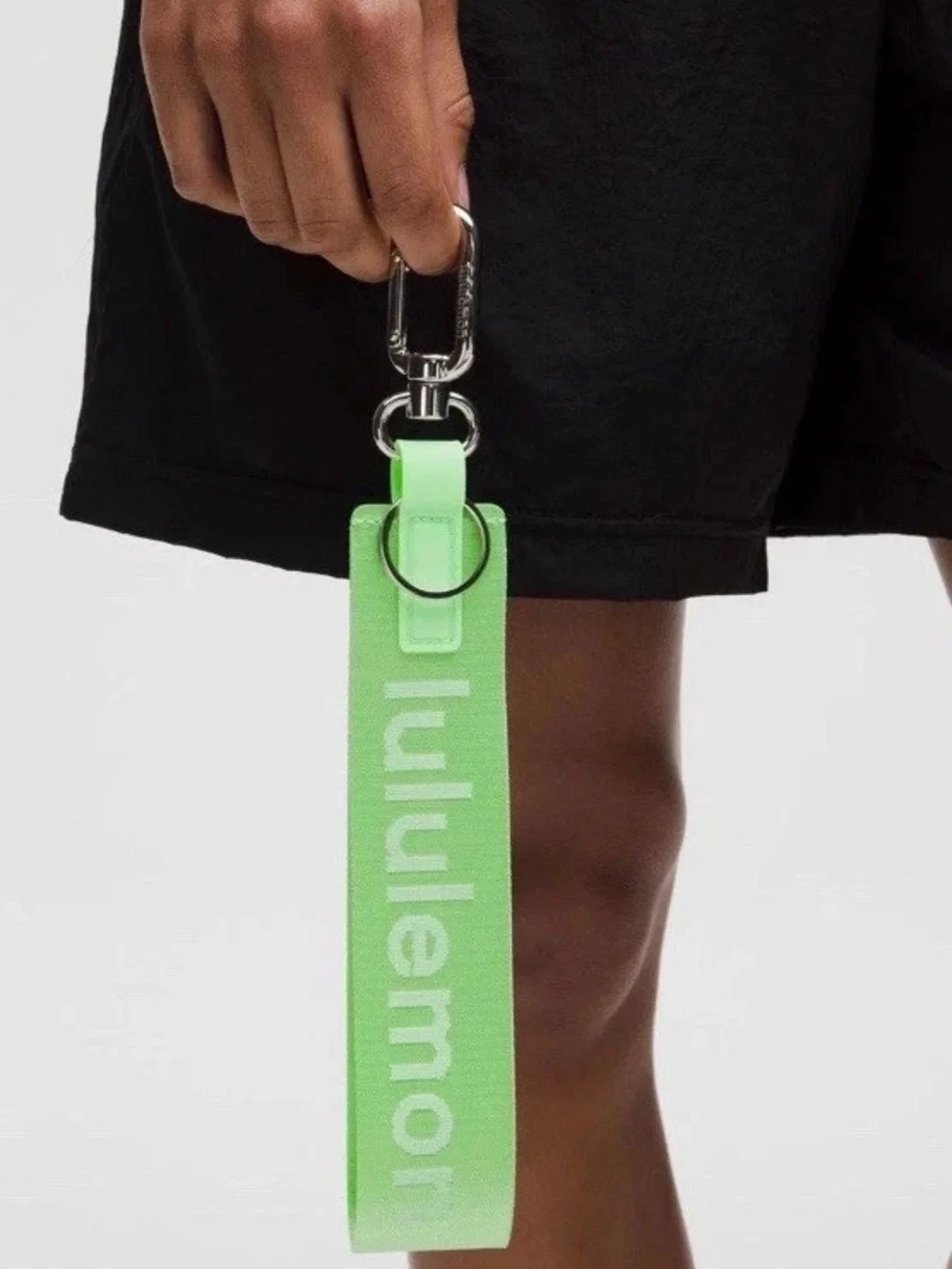 Lululemon Citra Lime Never Lost Keychain